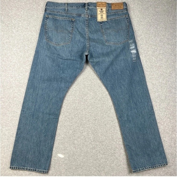 NEW Polo Ralph Lauren Varick Slim Straight Jeans 40x30 Mens Blue Pants NWT